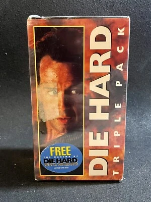 BRAND NEW Die Hard Triple Pack Trilogy VHS Blue Fox Video Watermarks Sealed 1995 - Image 1 of 4
