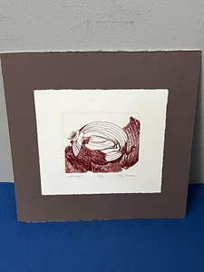 Rita Troller Cebolla Roja Firmado y numerado 13/60 Hecho a Mano Impresión INTAGLIO - Imagen 1 de 9