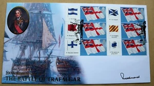 BATTLE TRAFALGAR SMILERS 2005 BUCKINGHAM FDC SIGNED ADMIRAL SIR JOHN WOODWARD - Picture 1 of 4