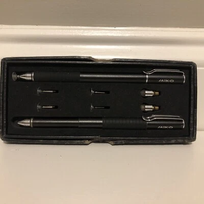 MEKO Universal CMK21DISCBB Disc Stylus Pens, Black - 8 Piece With Gift Box Pro - Image 1 of 2