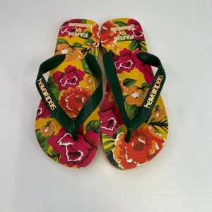 Havaianas Sandal Women 6 Farm Rio Collab Flip Flop Beach Resort Cruise Pool Core - Picture 1 of 10