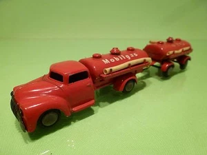 TEKNO DENMARK 778 781 MINI DODGE TRUCK + TRAILER - RED L17.0cm - GOOD COND - V34 - Picture 1 of 7