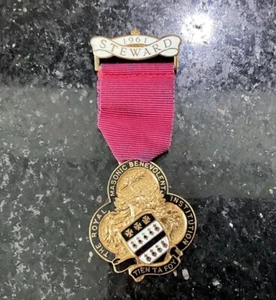 RMBI Royal Masonic Benevolent Institution - 1961 Steward Medal Jewel Badge - Picture 1 of 6