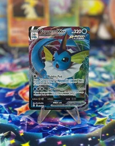 Vaporeon VMAX 030/203 Swsh07: Evolving Skies Holo - Picture 1 of 2