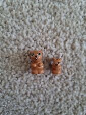 Lego Sitting Rabbits. Mum and Baby Bunny. Brown Nougat. Brand New.