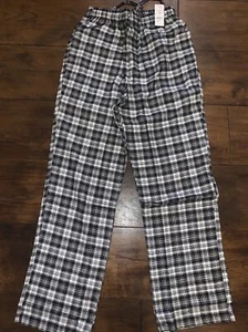 Brooks Brothers Black/White Check Pyjama Bottoms BRAND NEW RRP£89 Brushed Cotton - Photo 1/9
