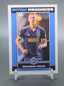 2023 Topps MLS Pitch Prodigies #140 BRANDAN CRAIG Philadelphia Union RC - Picture 1 of 2