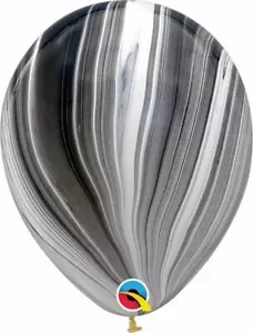 Qualatex USA 11" Black Agate Latex Balloons Space Galaxy, 10 COUNT - Picture 1 of 2