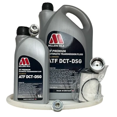 DSG DQ250 Gearbox Service Kit Millers DCT DSG Oil, Filter, Sump Plug Filler Pipe - Image 1 of 4