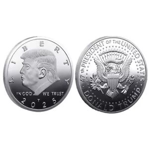 LIBERTY 2025 Regalo AQUILA Moneta Sfida Commemorativa 47° Presidente Donald Trump - Foto 1 di 7