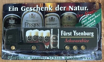 DGD Furst Ysenburg Schwarzbier 7 1/8" Scania Semi Delivery Truck & Trailer NIP - Image 1 of 4