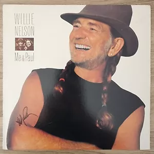 Willie Nelson Signed Me & Paul Vinyl Record LP Country Folk LEGEND RAD - Picture 1 of 1