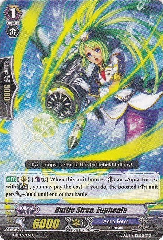 4 x Battle Siren Euphenia - BT11/097EN - C Near Mint / Mint, English - Image 1 of 1
