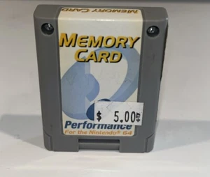 Performance Blue/White MEMORY CARD PAK for NINTENDO 64 N64  #E15 - Picture 1 of 3