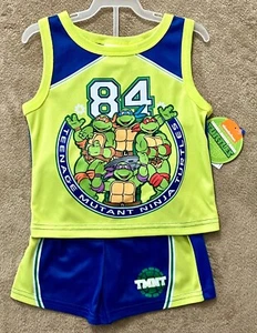 TMNT - Teenage Mutant Ninja Turtles - Baby / Toddler Boys Shorts & Tank Set - 24 - Picture 1 of 1
