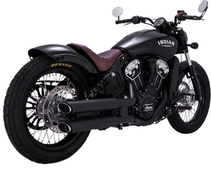 Vance & Hines Black Twin Slash Slip On Mufflers fits 2015-2022 Indian Scout - Picture 1 of 4