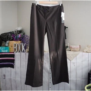 Sharagano sz 6 Selena Brown Work Career Dress Pants NWT - Picture 1 of 10