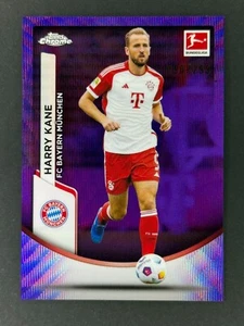 2023-24 Topps Chrome Bundesliga #82 Harry Kane Purple Refractor /299 - Picture 1 of 3