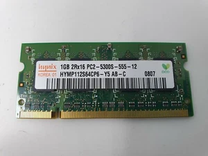 Sony PCG-5K2M RAM Memory 1GB DDR2 PC2-5300S hynix HYMP112S64CP6-Y5 AB-C Genuine - Picture 1 of 7