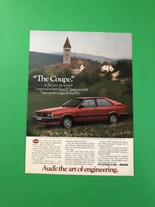 1982 1983 AUDI COUPE GT  VINTAGE ORIGINAL PRINT AD ADVERTISEMENT PRINTED 5 SPEED - Bild 1 von 1
