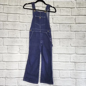 MONTGOMERY WARD Vintage 1980’s USA Kids Denim Jeans Overalls Size 7 100% Cotton - Picture 1 of 11