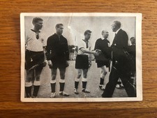 Football World Cup 1958 - Card  No. 37 Swedish King Gustaf Adolf VI Mannschaft