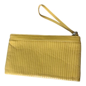 Preloved ladies H&M divided mustard yellow zipped formal clutch bag - Picture 1 of 5