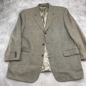 Chaqueta Clásica de Lana de Seda Barry Bricken Blazer para Hombre 46R Verde Azul - Imagen 1 de 14