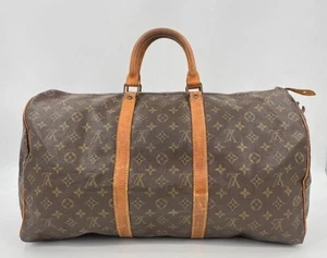 Auth LOUIS VUITTON Monogram keepall 50 M41426 Hand Bag - Picture 1 of 20