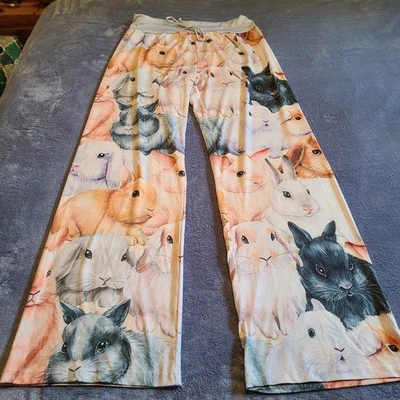 Pantalones de salón Bunny Rabbit para mujer - XL - NUEVOS SIN ETIQUETAS - Envío gratuito Foto 1 de 4