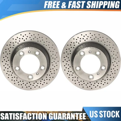 Rear Brembo High Performance OE Brake Rotors Set For 2013-2016 Porsche Boxster - Image 1 of 4