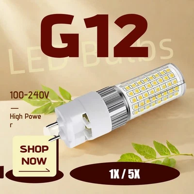 1x 5x 15W 20W 25W G12 LED Corn Light Bulbs Lights Bulb Warm Cool White 110V 220V - Image 1 of 4