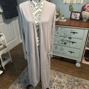 Lululemon Lunar Lengths Wrap Iced Iris. Long Sweater Sz Small - Picture 1 of 7