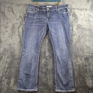 Stetson Jeans Hollywood Bootcut No. 818 Blue Denim Womens Size 20 R Western - Picture 1 of 16