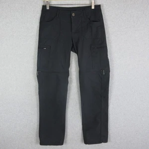 Pantalones Kuhl Mujer 6 Regular Negro Horizon Convertible Carga Exterior Campamento Caminata - Imagen 1 de 13
