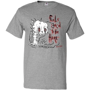 Inktastic Feels Good T-Shirt Spooky Skull Monster Creepy Goth Horror Mens Adult - Picture 1 of 4
