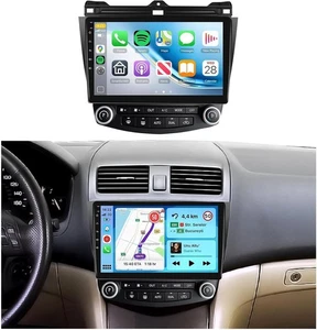 4+64GB Android 13 Car Stereo for Honda Accord 2003–2007 CarPlay GPS DSP Cam Wifi - Picture 1 of 7