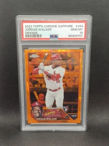 Jordan Walker Rookie PSA 10 - 2023 Topps Chrome Sapphire Orange Refractor /25 RC - Bild 1 von 1