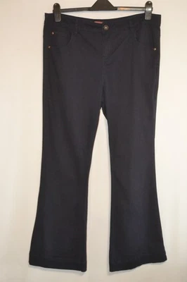 EVANS Womens navy blue stretchy bootcut jeans UK Size 18 - Image 1 of 3