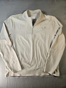 Reiss X Castore Performance 1/4 Zip Pullover Mens XXL Light Gray - Picture 1 of 13