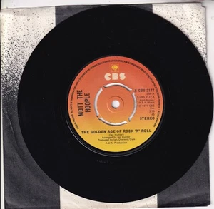 MOTT THE HOOPLE..THE GOLDEN AGE OF ROCK "N" ROLL..EXCELLENT 1974 GLAM ROCK 7" - Picture 1 of 3
