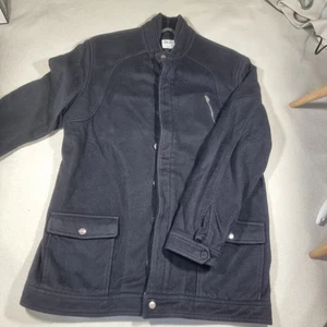 The Duffer of St George Wool Alpaca Jacket Made in Italy Black Size L - Picture 1 of 11