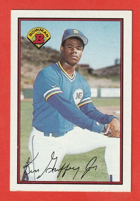 1989 年 BOWMAN KEN GRIFFEY JR(名人堂)#220 新秀海军陆战队 EX-/EX — 第 1/4 张图片