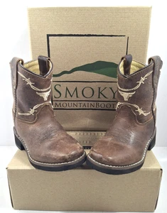 Smokey Mountain Boots Preowned Kid Size 7 "Logan" Boots Style 3923T Box Included - Picture 1 of 9