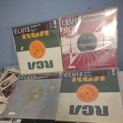 4x Elvis Presley UK 10" import vinyl record lot are you lonesome tonight wonder  - Image 1 of 4