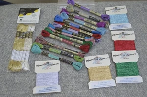 14 x DMC Jewel Effect Embroidery Thread- 5 metallic threads- 5 x Gold floss - Picture 1 of 8