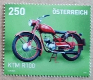 AUSTRIA 2023 TRANSPORT Vehicles. Motorcycles KTM R100 - MNH - Picture 1 of 1
