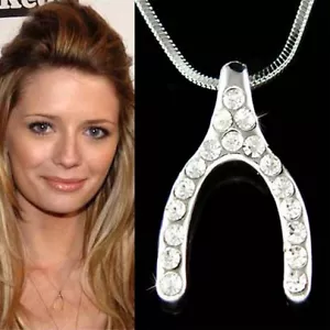 Querlenker mit Swarovski Kristall Glück Sexy Im Stadt Stil Anhänger Halskette - Bild 1 von 1