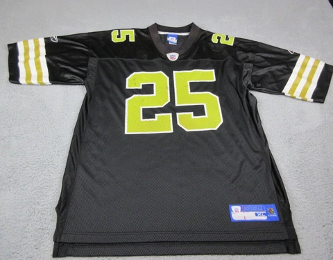 Reggie Bush New Orleans Saints Jersey Mens Extra Large Black NFL Football Reebok Cover