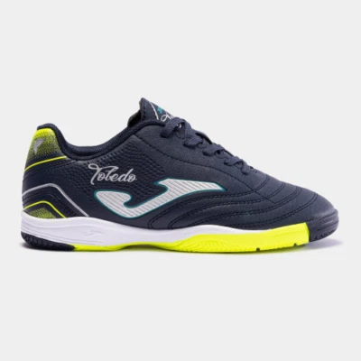 JOMA TOLEDO 2403 NAVY JR INDOOR SCARPE DA CALCETTO DA BAMBINO calcio a 5 futsal - Immagine 1 di 2